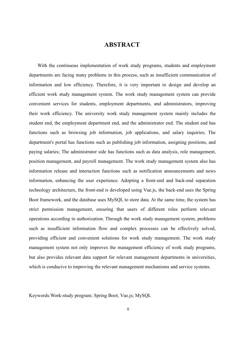 25年WH网络工程-高校勤工俭学管理系统的设计与实现终稿-约19743字符.pdf_第5页