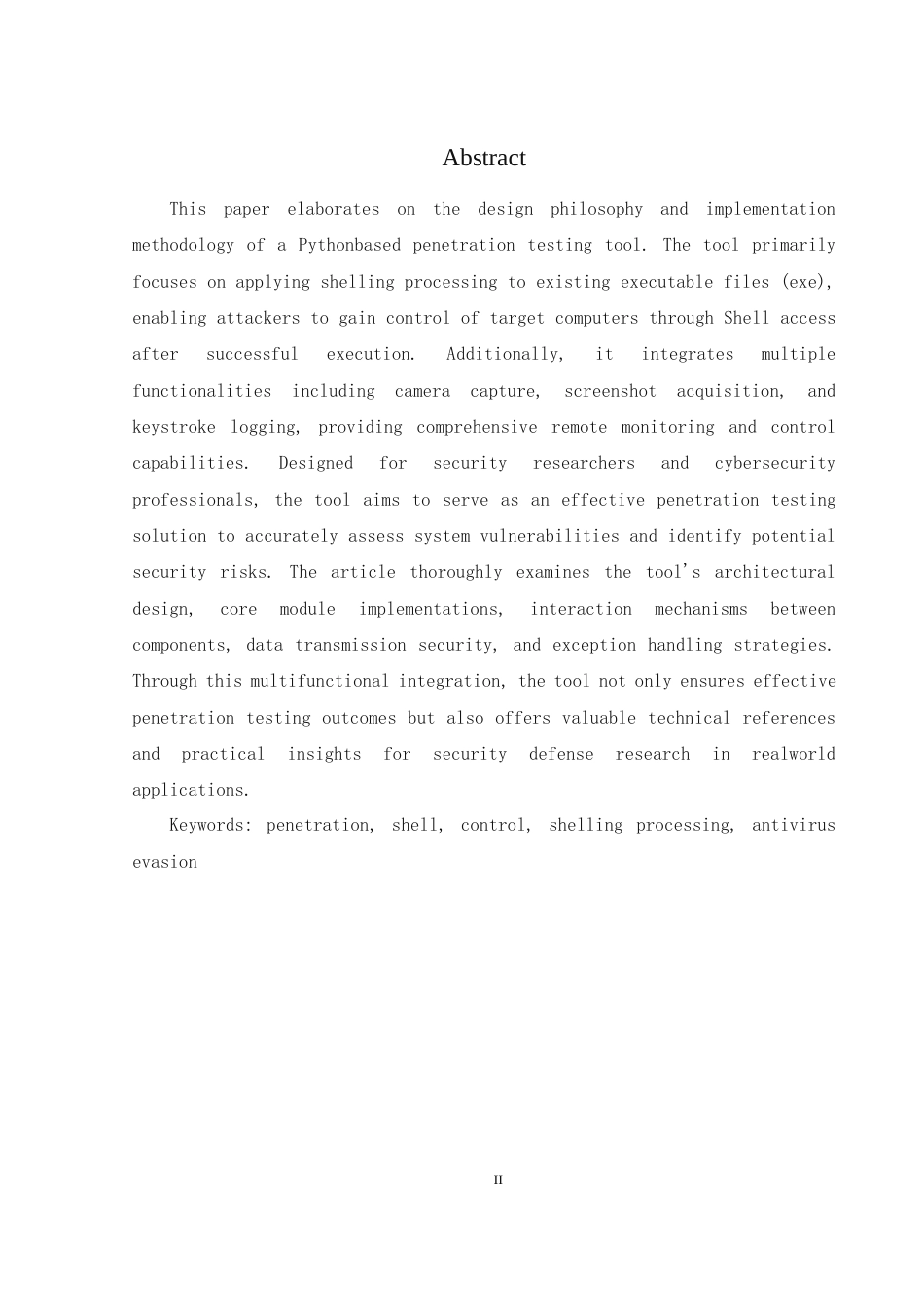 25年WH软件工程 面向Windows平台的Python自动化渗透工具加壳技术开发10.62-AI30.39最终稿-约12856字符.docx_第4页