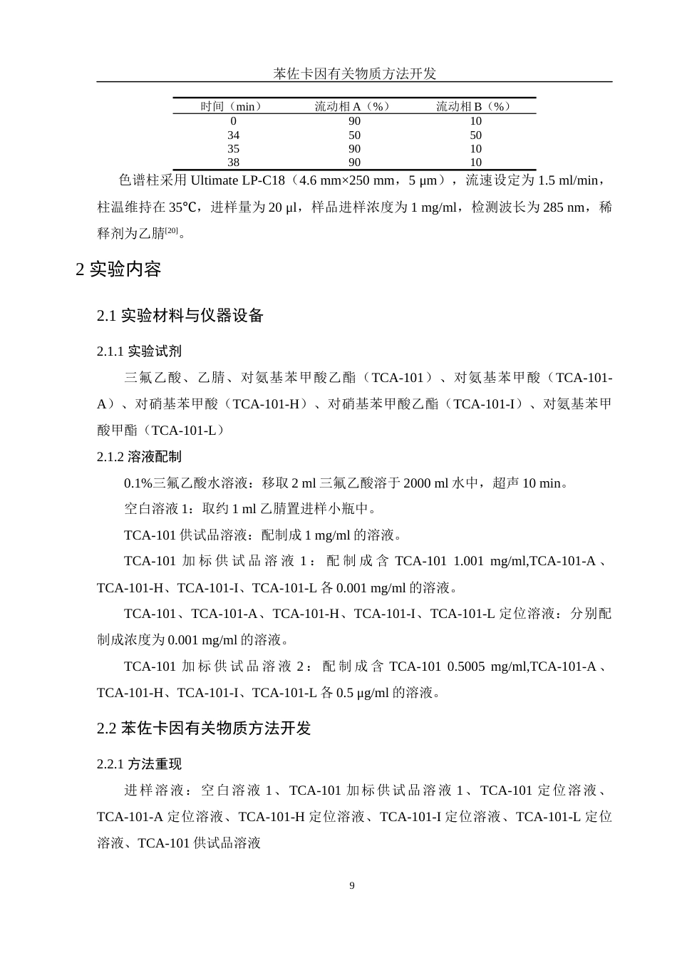 25年WH化学 苯佐卡因有关物质方法开发11.91-AI16.3最终稿-约12326字符.docx_第9页