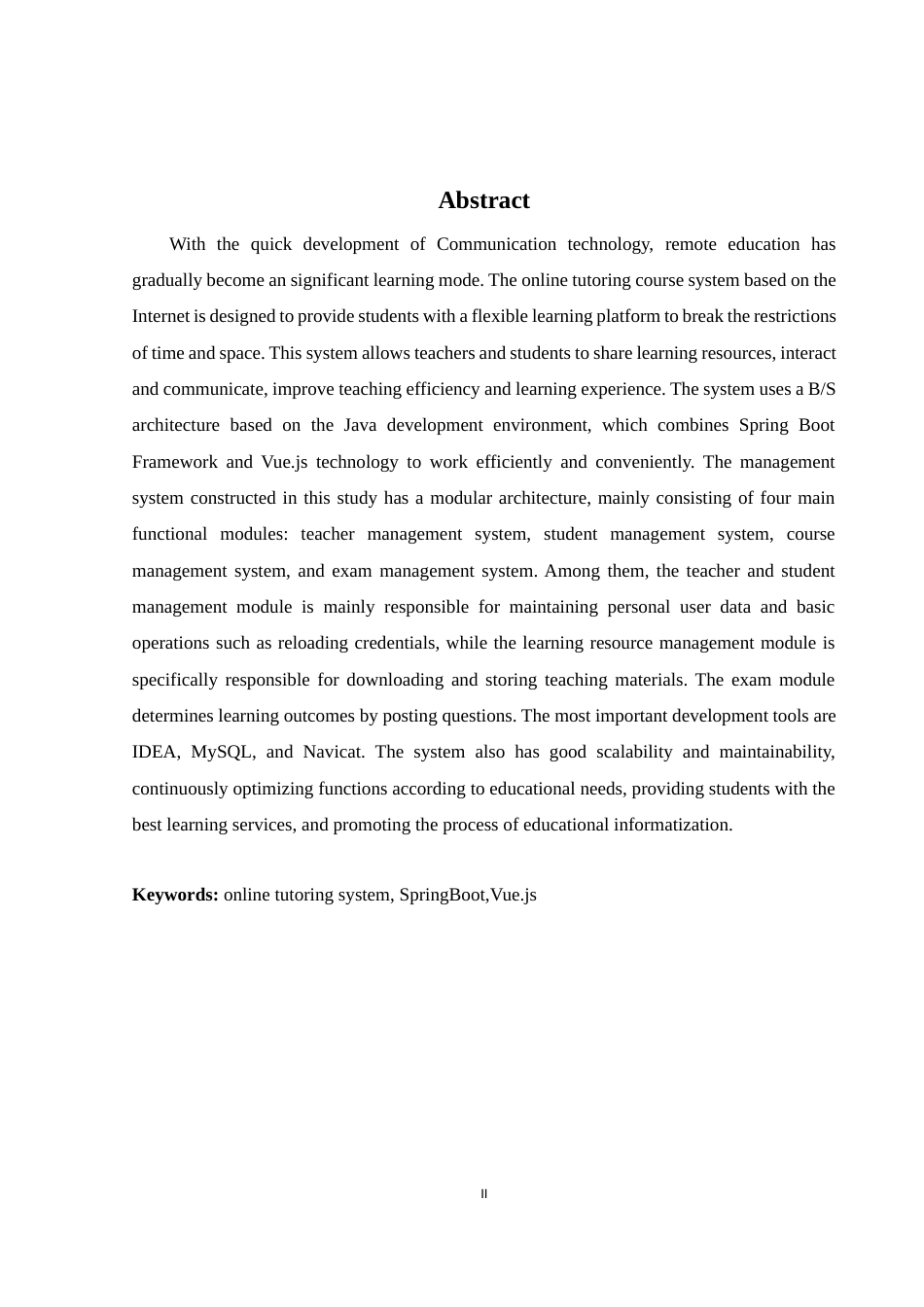 25年WH网络工程 基于JAVASpringBootVue的线上辅导班系统的开发与设计18.21-AI4.3_1终稿-约16261字符.docx_第4页