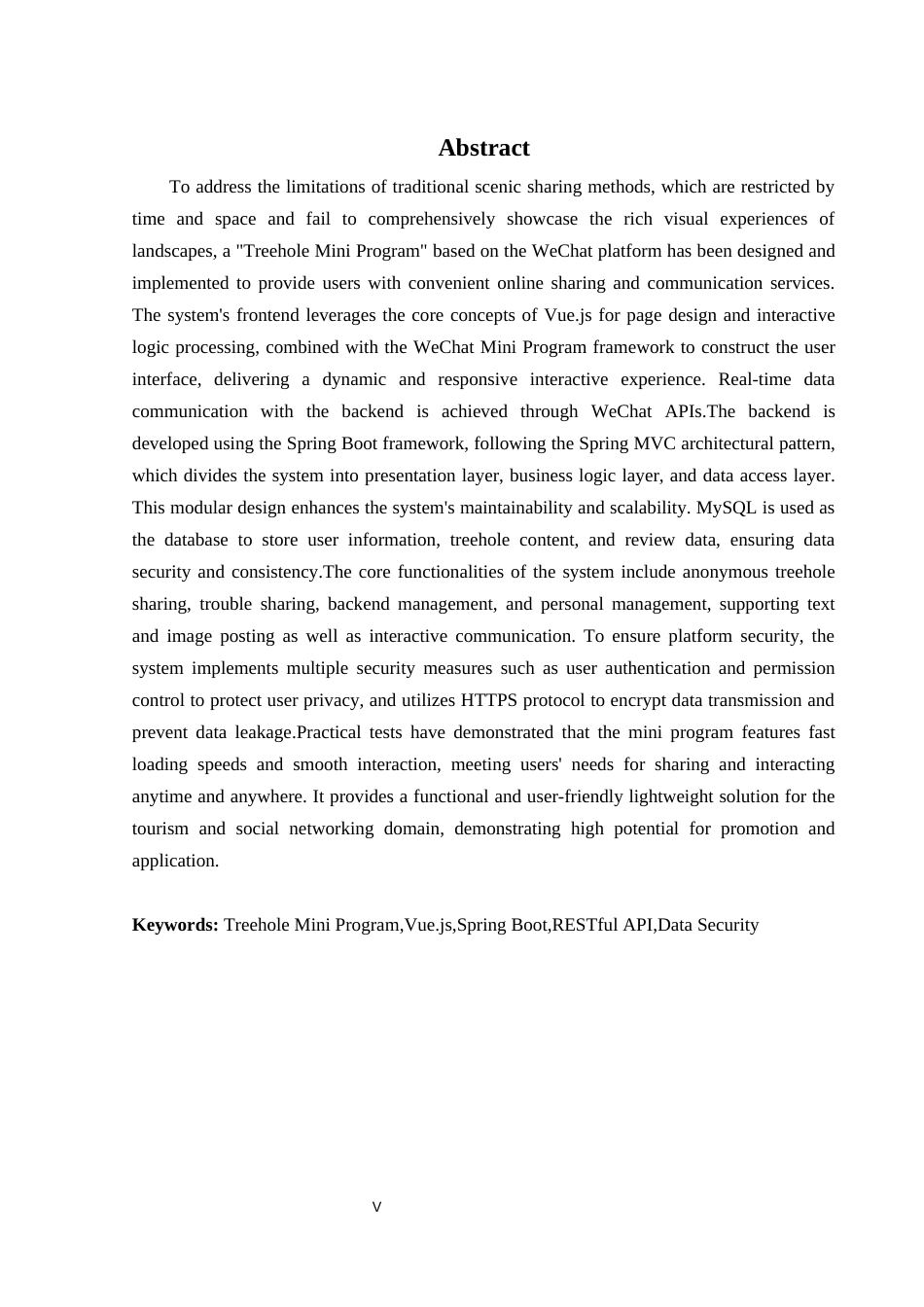 25年WH软件工程基于微信小程序的树洞倾诉系统设计终稿-约16201字符.docx_第5页