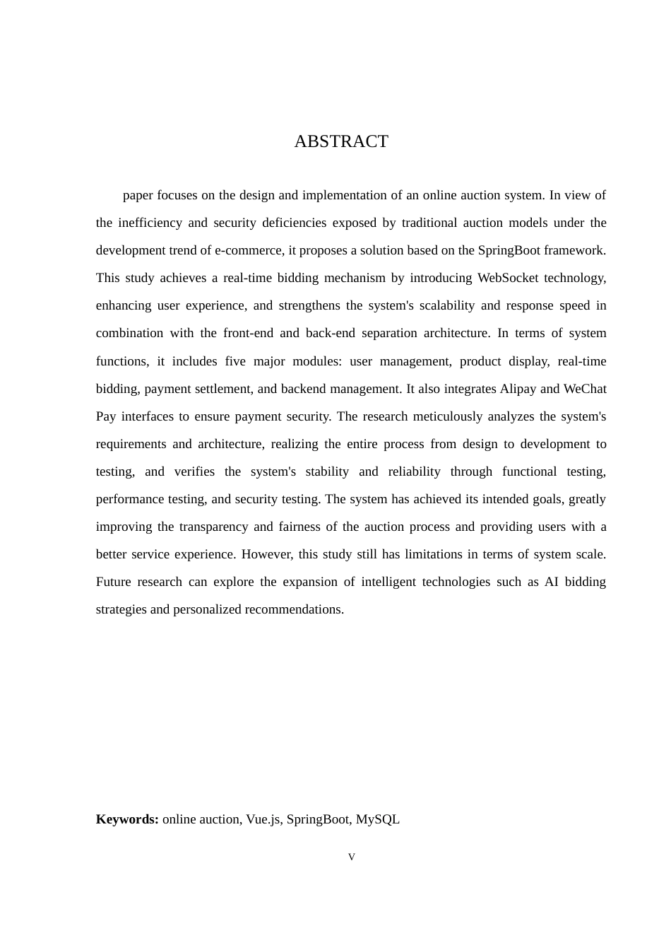 25年WH信息管理与信息系统 基于SpringBoot的在线拍卖系统设计与实现18.7-AI23.46终稿-约18009字符.docx_第4页