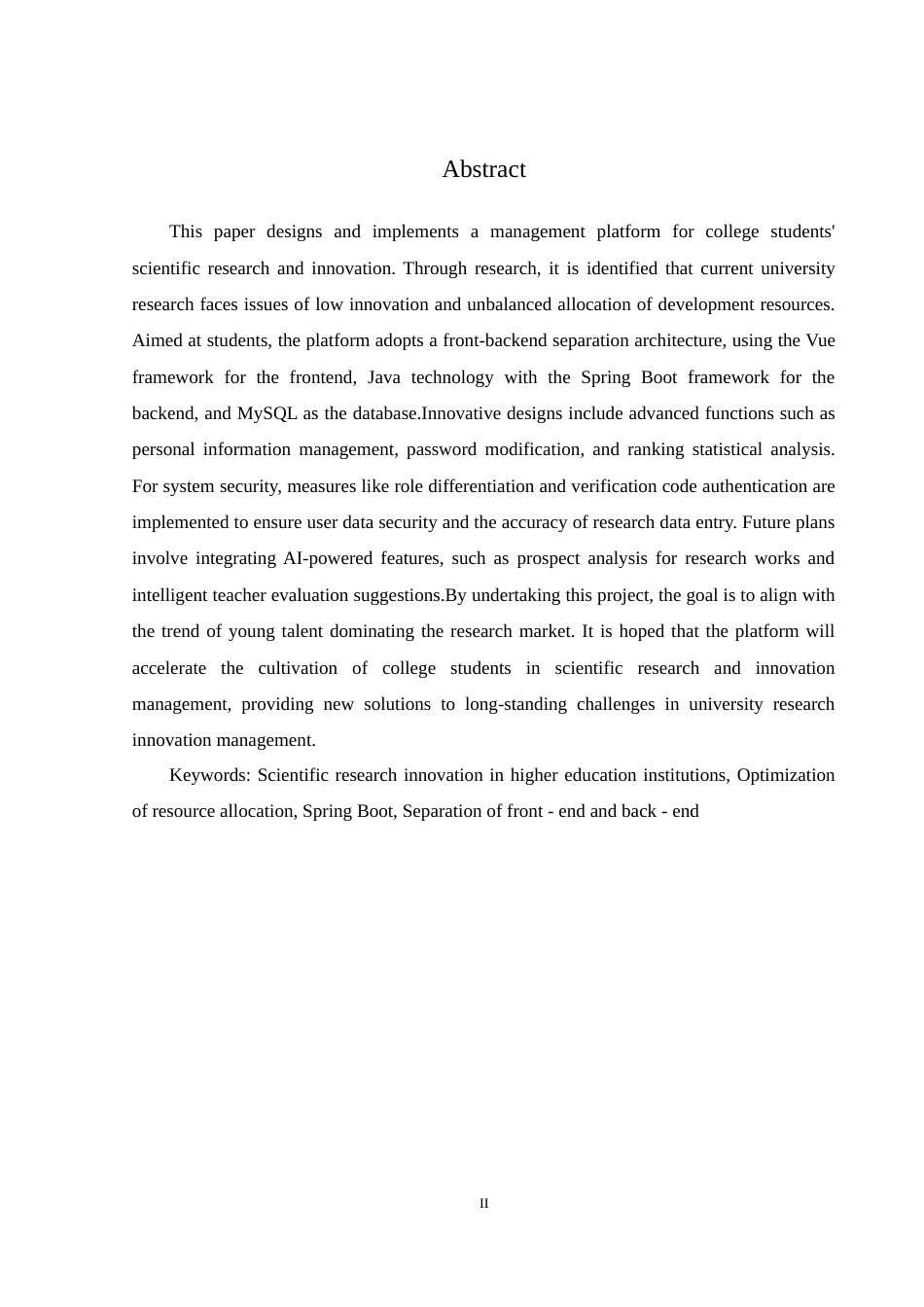 25年WH计算机科学与技术 高校学生科研创新管理平台的设计与实现14.0-AI11.41-约21618字符.doc_第4页