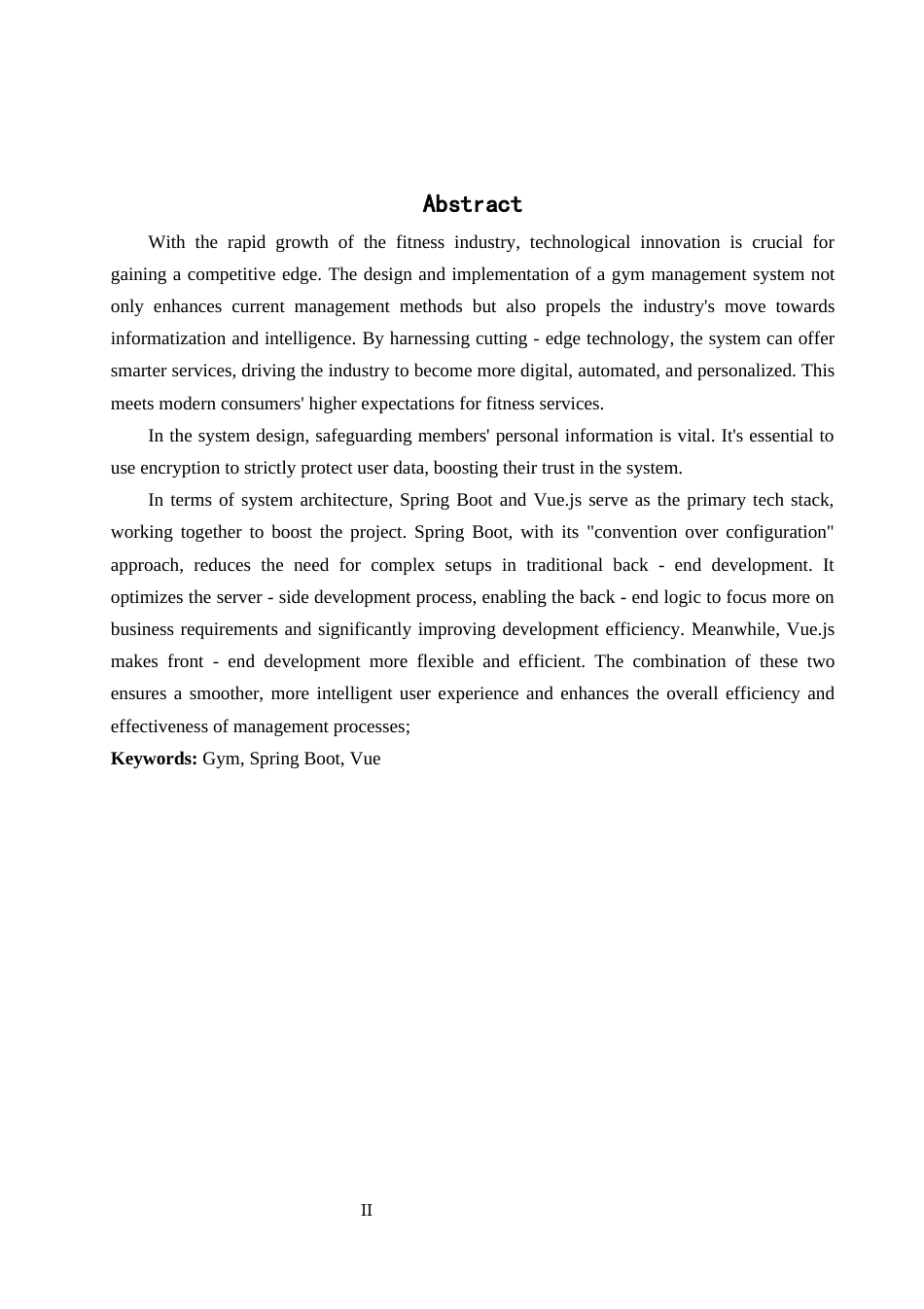 25年WH软件工程 基于JavaSpringBootVue的健身房管理系统18.7-AI36.45终稿-约15098字符.docx_第5页