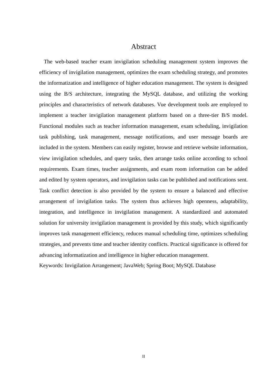25年WH软件工程 基于Java Web 的教师监考安排管理系统的设计与实现4.3-AI10.43终稿-约19441字符.docx_第5页