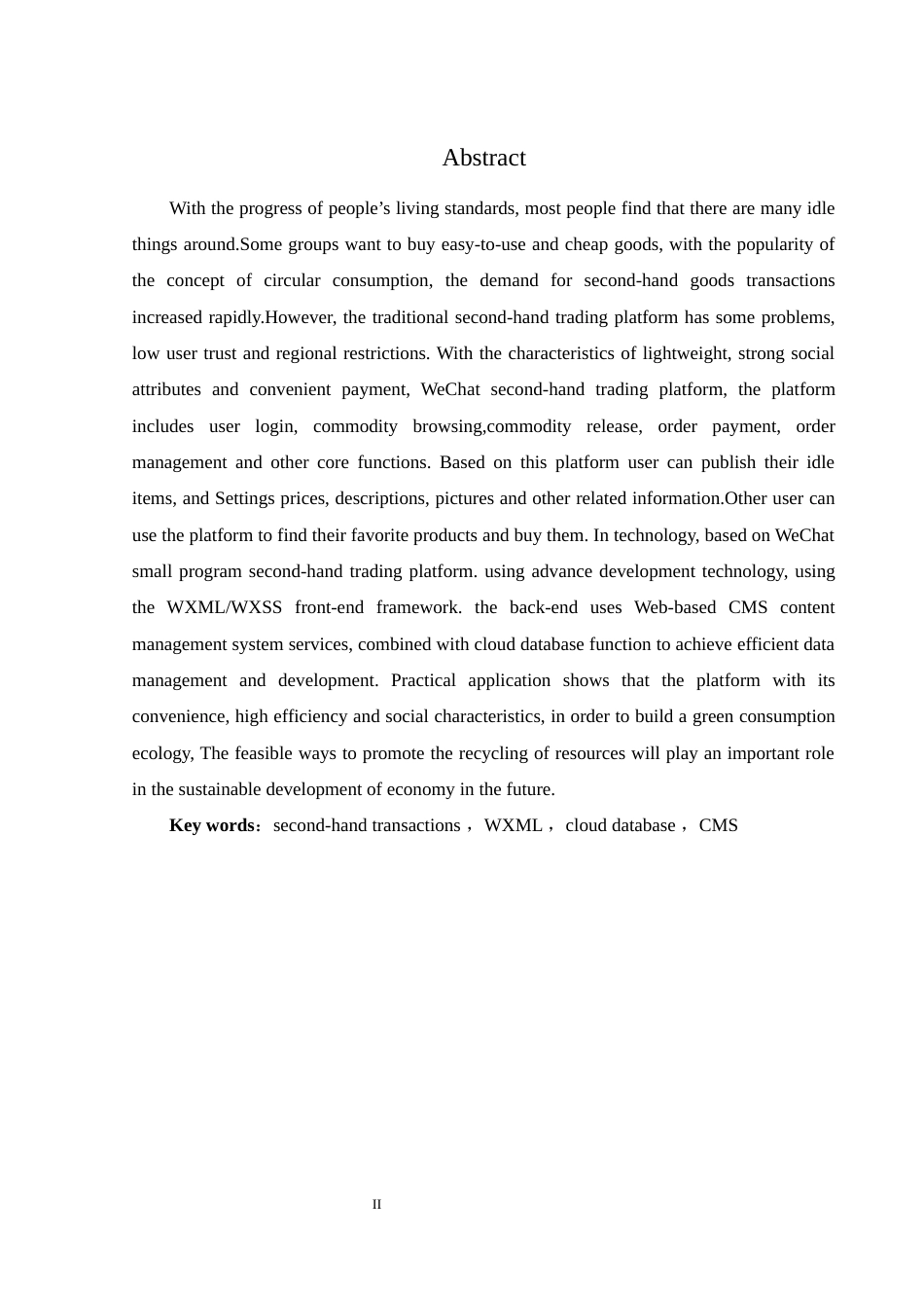 25年WH计算机科学与技术 基于微信小程序的二手交易平台的设计与实现15.03-AI13.48终稿-约10548字符.docx_第4页