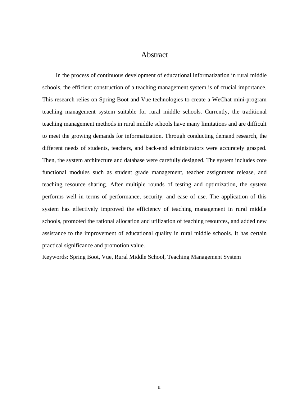 25年WH计算机科学技术-基于微信小程序的乡镇中学教学管理系统的设计与实现终稿-约18958字符.docx_第5页