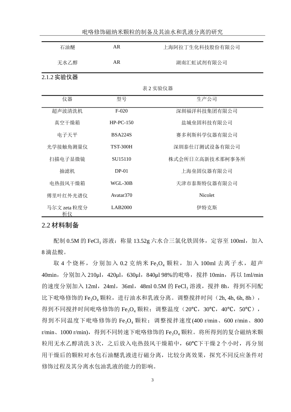 25年WH化学 吡咯修饰磁纳米颗粒的制备及其油水和乳液分离的研究3.88-AI29.24-约11854字符.doc_第6页