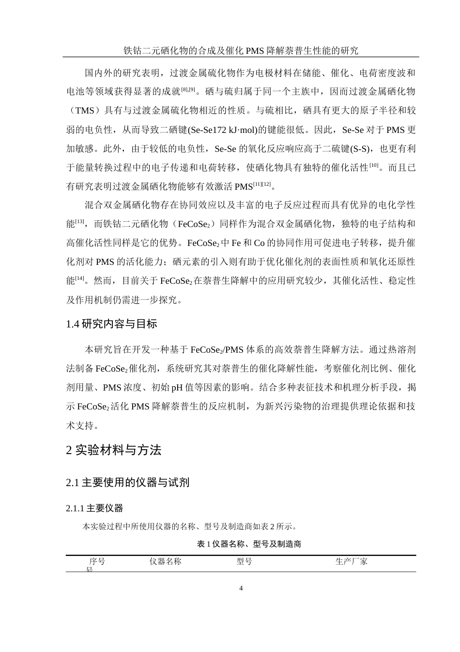 25年WH环境工程 铁钴二元硒化物的合成及催化PMS降解萘普生性能的研究20.94-AI23.35最终稿-约9326字符.docx_第6页