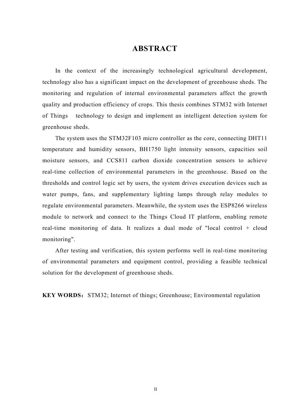 25年WH自动化-基于stm32与物联网的温室大棚智能检测系统设计终稿-约23123字符.pdf_第4页