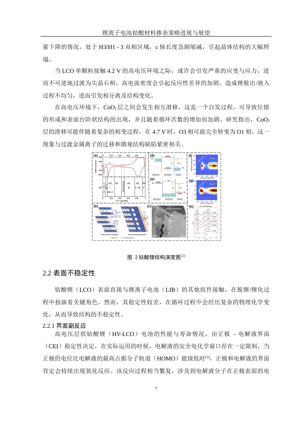 25年WH材料科学与工程 锂离子电池钴酸锂材料掺杂策略进展与展望1.13-AI1.1终稿-约16342字符.docx_第7页