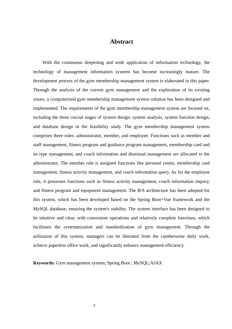 25年WH软件工程 基于VueSpringBoot的健身房会员管理系统的设计与实现25.2-AI9.77终稿-约22968字符.docx_第4页