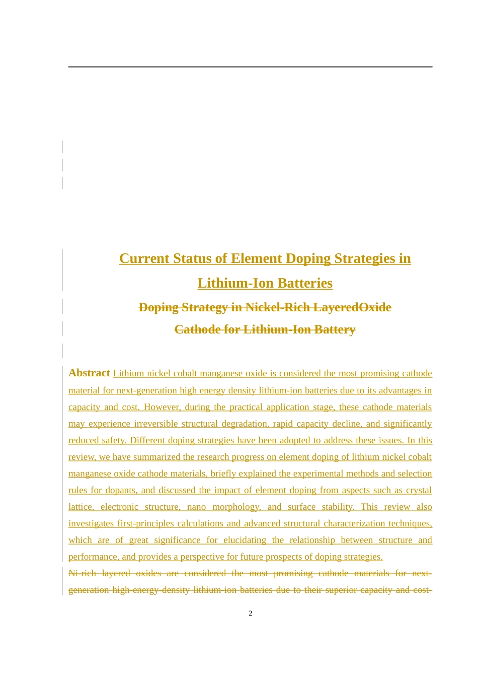 25年WH环境工程 元素掺杂策略对锂离子电池的影响规律概述0.58-AI3.73终稿-约3940字符.docx_第3页