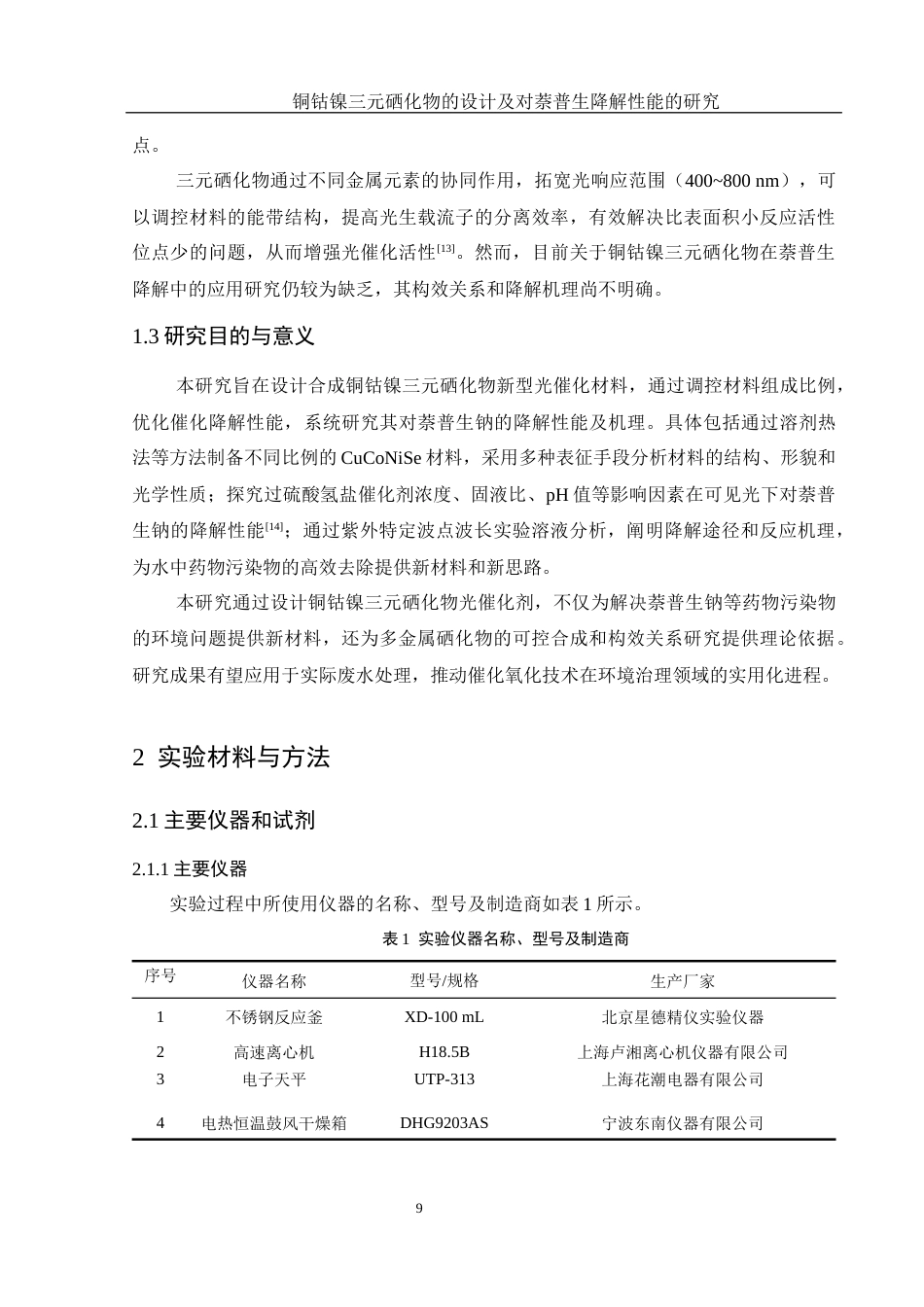 25年WH材料科学与工程 铜钴镍三元硒化物的设计及对萘普生降解性能的研究3.16-AI16.26终稿-约10755字符.docx_第9页