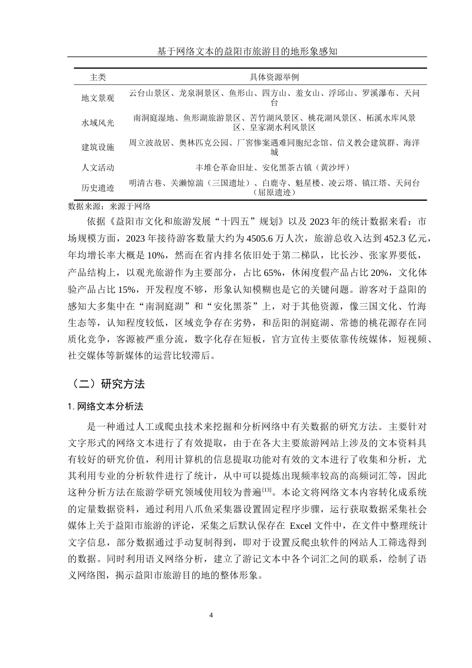 25年WH旅游管理 基于网络文本的益阳市旅游目的地形象感知10.82-AI10.13终-约13715字符.docx_第7页