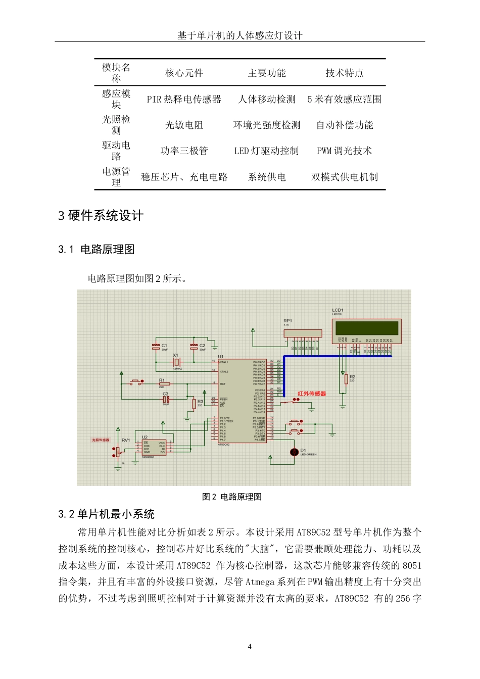 25年WH电子信息科学与技术 基于单片机的人体感应灯设计6.72-AI11.19终-约10267字符.docx_第5页