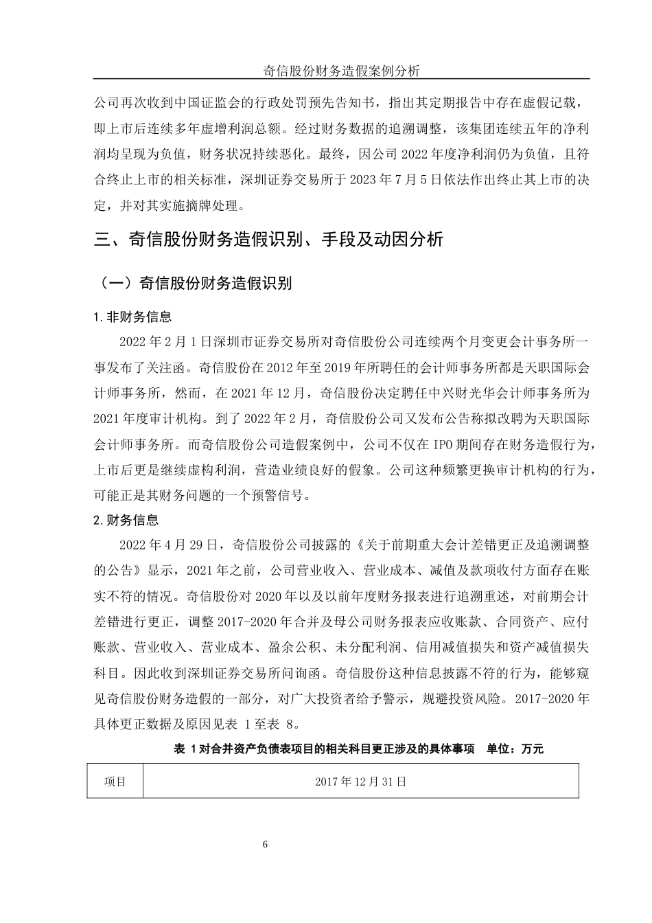 25年WH会计学 奇信股份财务造假案例分析15.1-AI35.98-约13549字符.docx_第7页