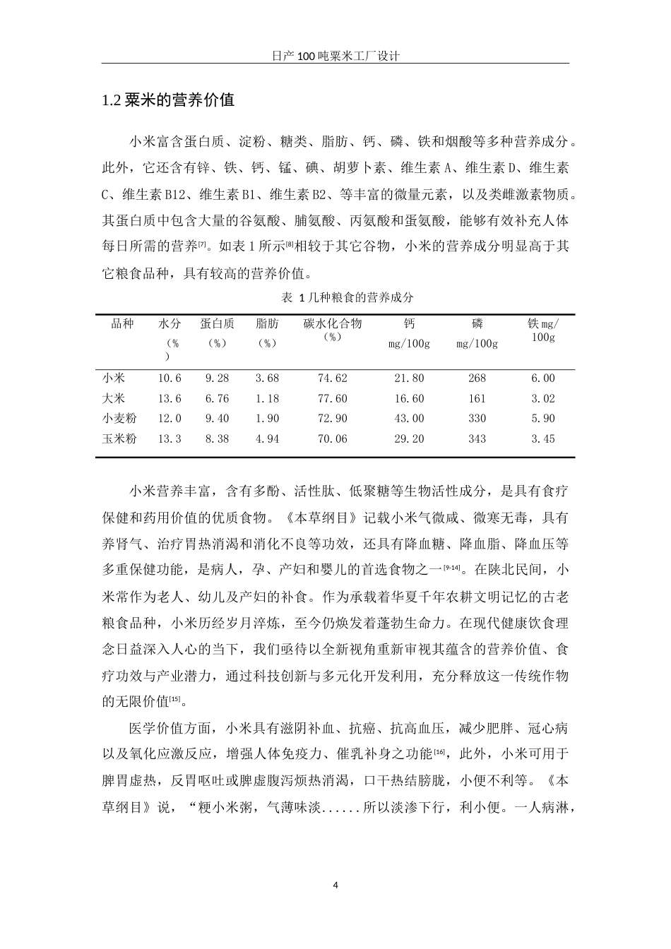 25年WH食品科学与工程 日产100吨粟米工厂设计19.1-AI29.91-约15504字符.doc_第7页