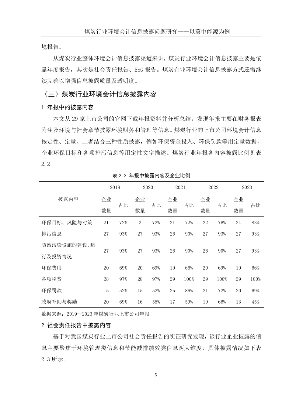 25年WH会计学 煤炭行业环境会计信息披露问题研究——以冀中能源为例19.05-AI2.95-约15483字符.pdf_第6页