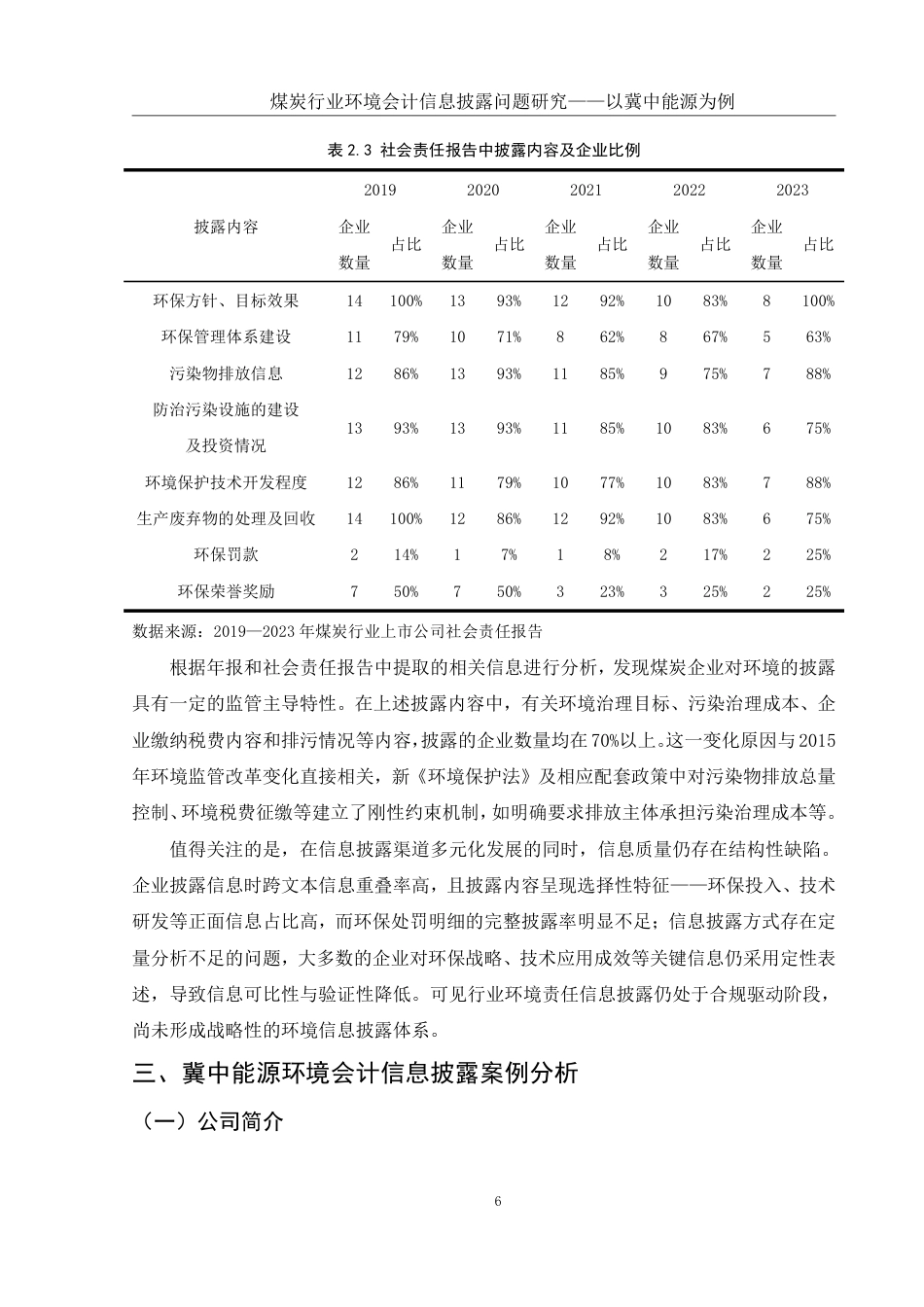 25年WH会计学 煤炭行业环境会计信息披露问题研究——以冀中能源为例19.05-AI2.95-约15483字符.pdf_第7页