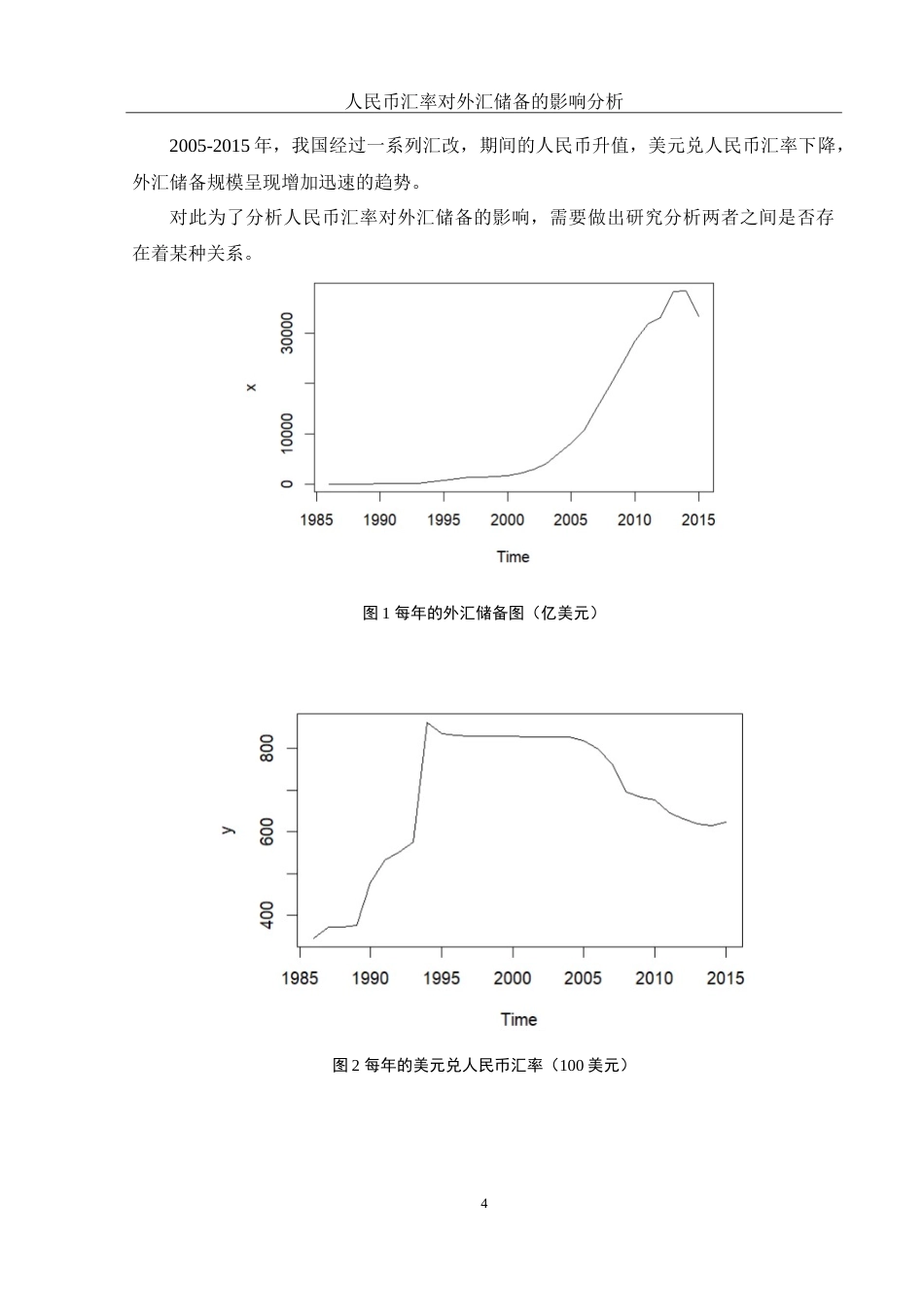 25年WH应用统计学 人民币汇率变动对外汇储备的影响分析21.22-AI0.0-约8996字符.doc_第5页