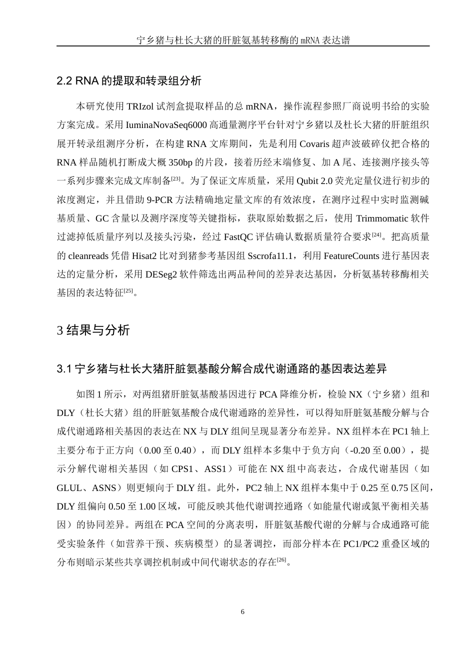 25年WH农学 宁乡猪与杜长大猪的肝脏氨基转移酶的mRNA表达谱8.04-AI30.53-约10811字符.docx_第7页