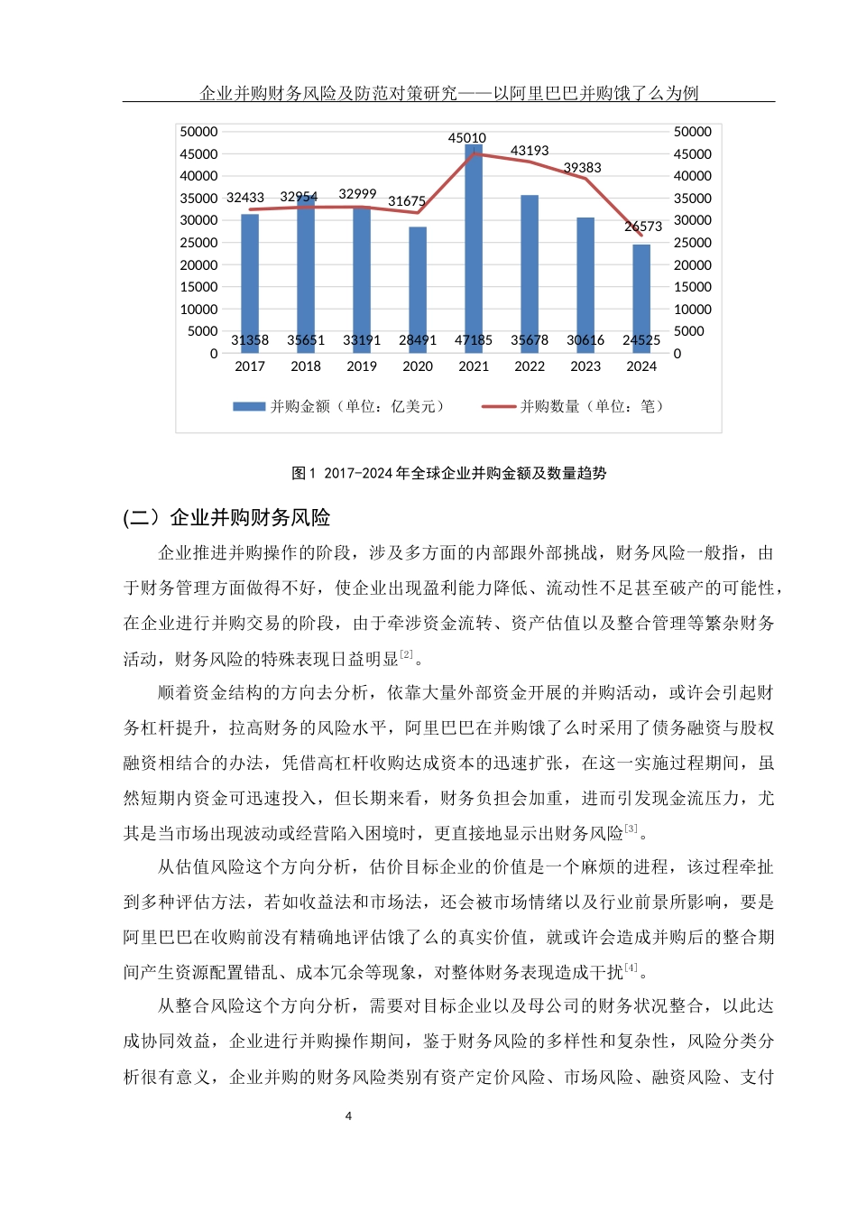 25年WH会计学 企业并购财务风险及防范对策研究——以阿里巴巴并购饿了么为例7.02-AI2.53-约12119字符.docx_第6页