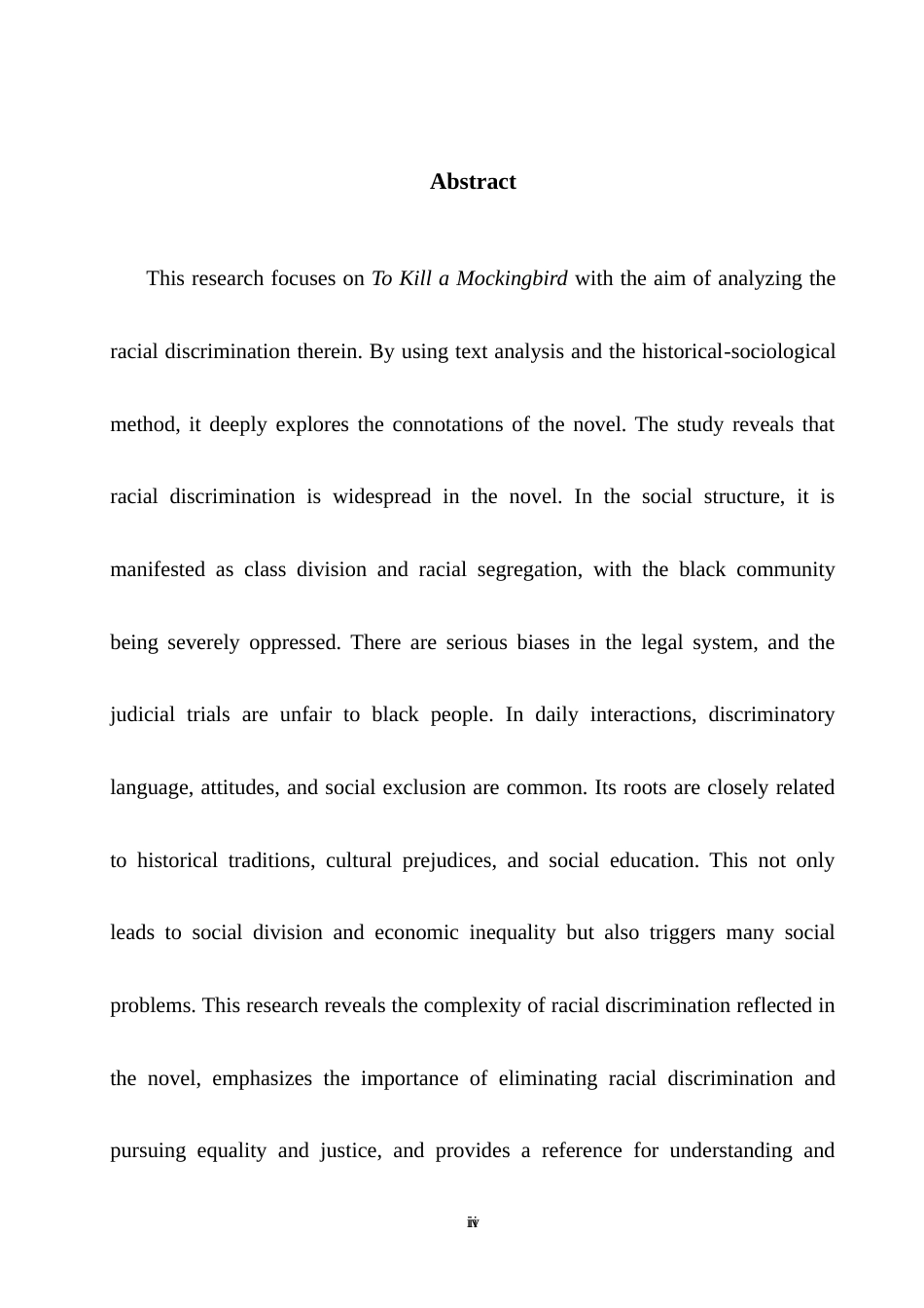 25年WH英语 A Study on Racial Discrimination in To Kill a Mockingbird《杀死一只知更鸟》中的种族歧视研究1.43-AI20.13_1-约47226字符.doc_第6页