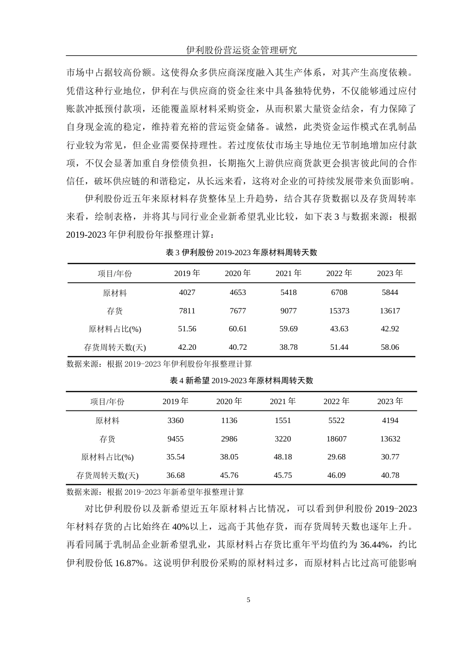 25年WH财务管理 伊利股份营运资金管理研究12.01-AI18.49-约15608字符.doc_第6页