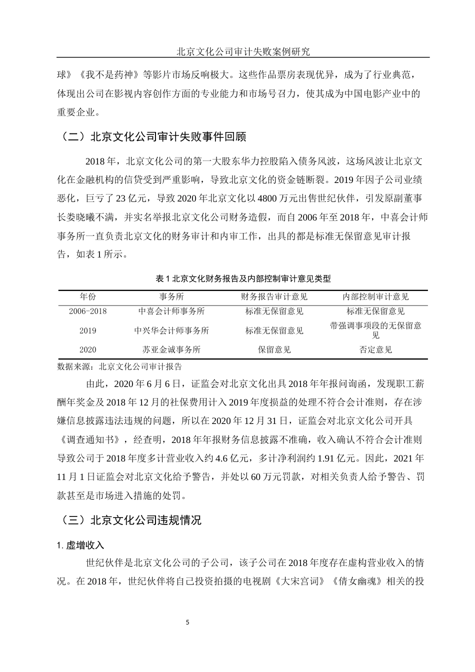 25年WH会计学 北京文化公司审计失败案例研究17.15-AI13.32-约11541字符.docx_第6页