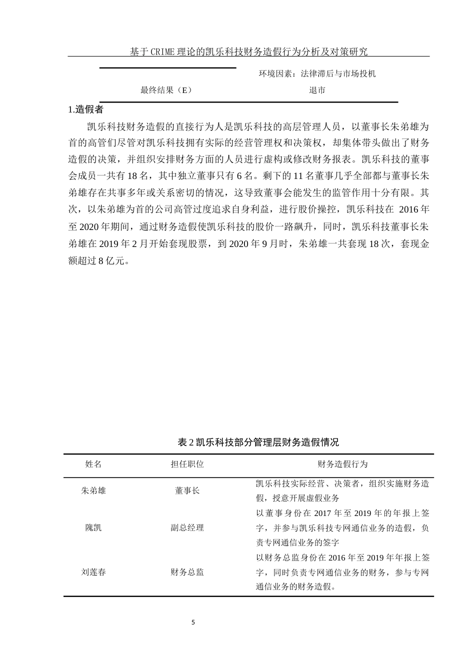 25年WH会计学 基于CRIME理论的凯乐科技财务造假行为分析及对策研究18.52-AI14.54-约11151字符.docx_第6页