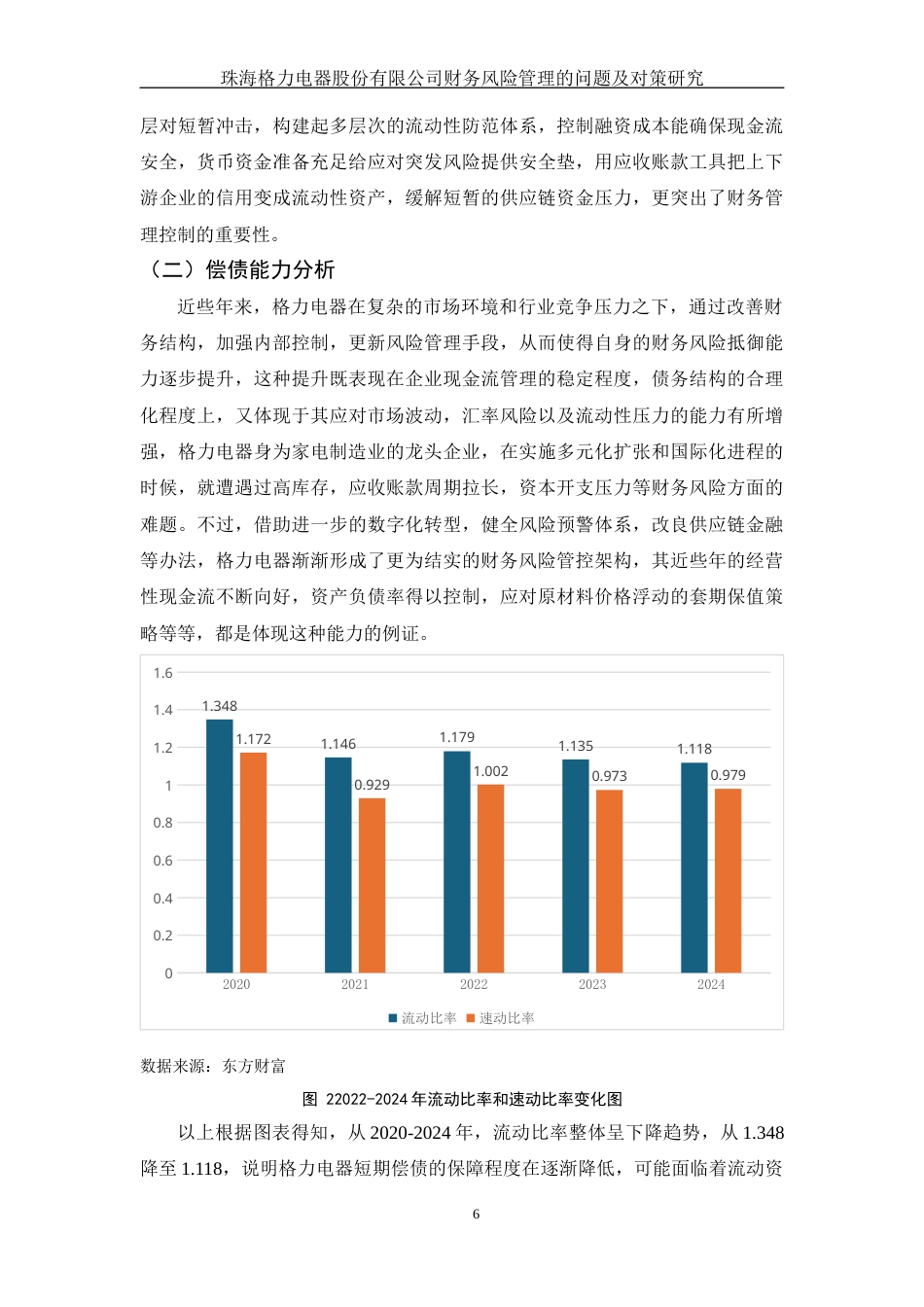 25年WH财务管理 珠海格力电器股份有限公司财务风险管理的问题及对策研究9.49-AI0.0-约12007字符.docx_第7页