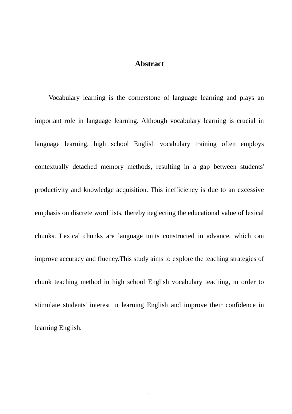 25年WH英语 l English Vocabulary Teaching词块教学法在高中英语词汇教学中的应用研究3.24-AI21.61-约41148字符.doc_第5页