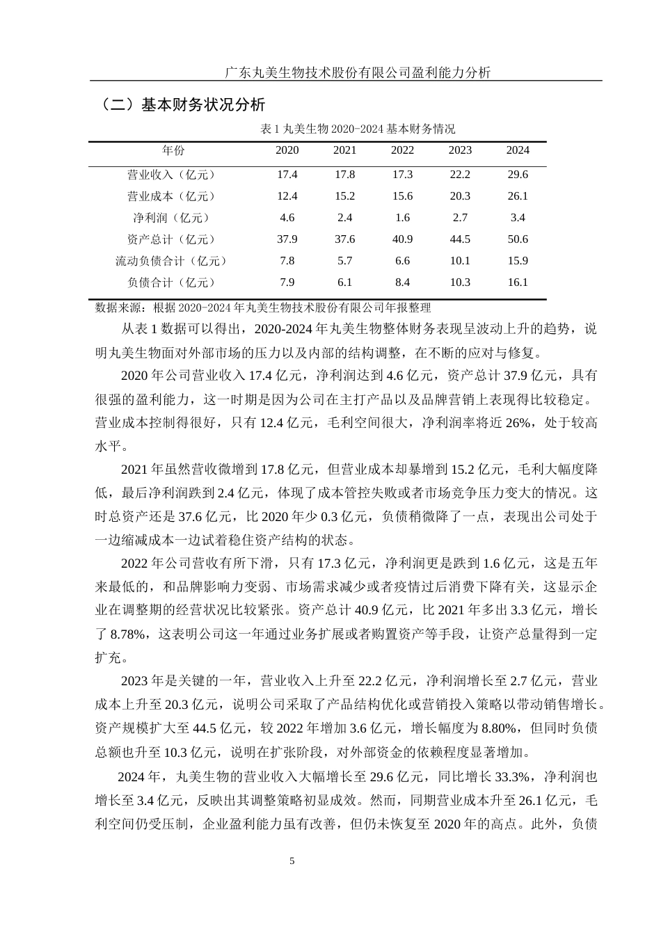 25年WH财务管理 广东丸美生物技术股份有限公司盈利能力分析12.03-AI28.99-约14775字符.docx_第6页