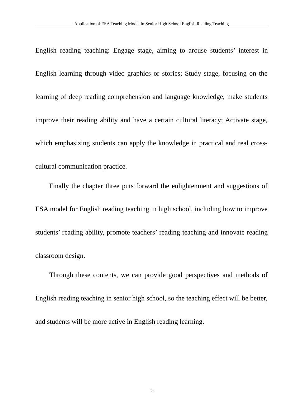 25年WH英语 Application o chingESA教学模式在高中英语阅读教学中的应用研究8.1-AI30.93-约33678字符.doc_第7页