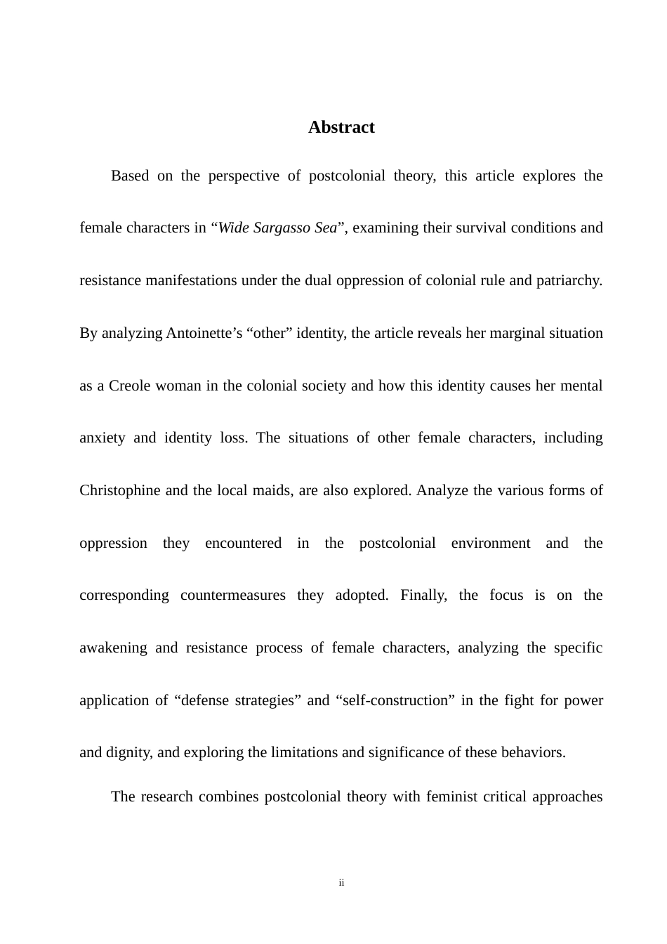 25年WH英语 The Interpr  后殖民主义视角下《藻海无边》的女性人物解读0.56-AI31.29-约31203字符.doc_第7页