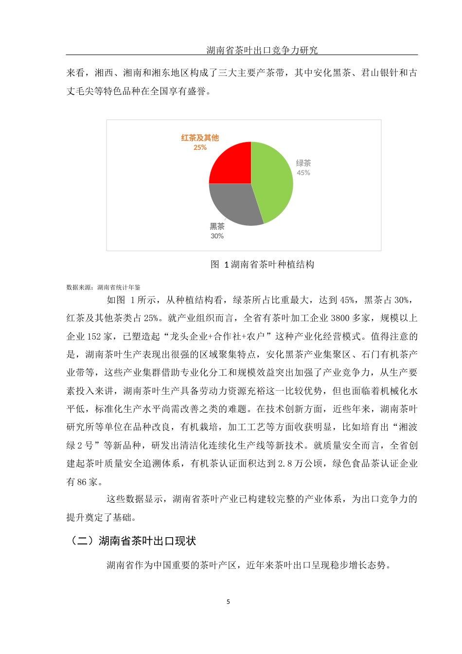 25年WH国际经济与贸易 湖南省茶叶出口竞争力研究8.01-AI11.18-约11540字符.docx_第5页