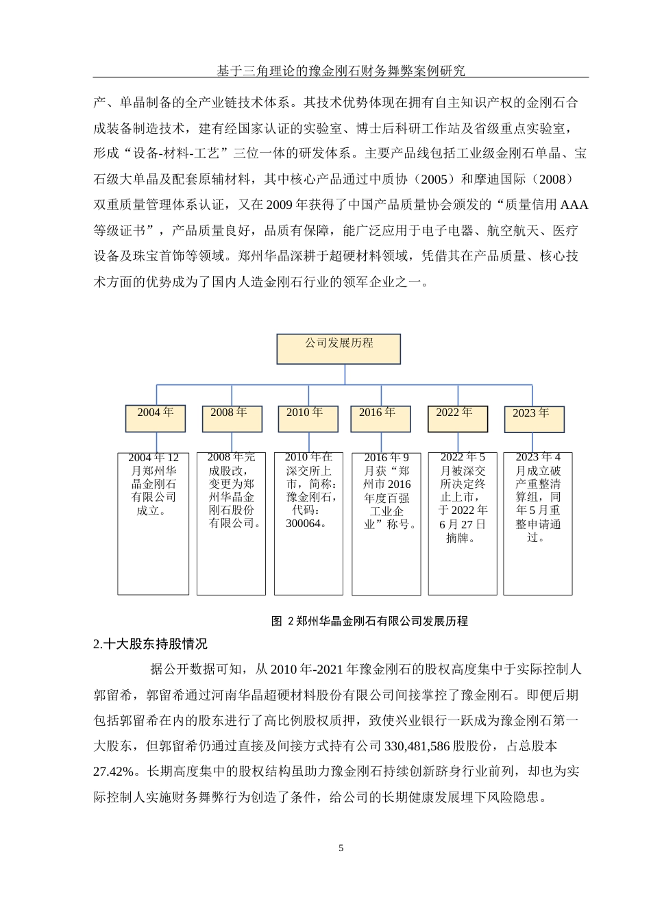 25年WH财务管理 基于三角理论的豫金刚石财务舞弊案例研究8.96-AI14.35-约11714字符.docx_第6页