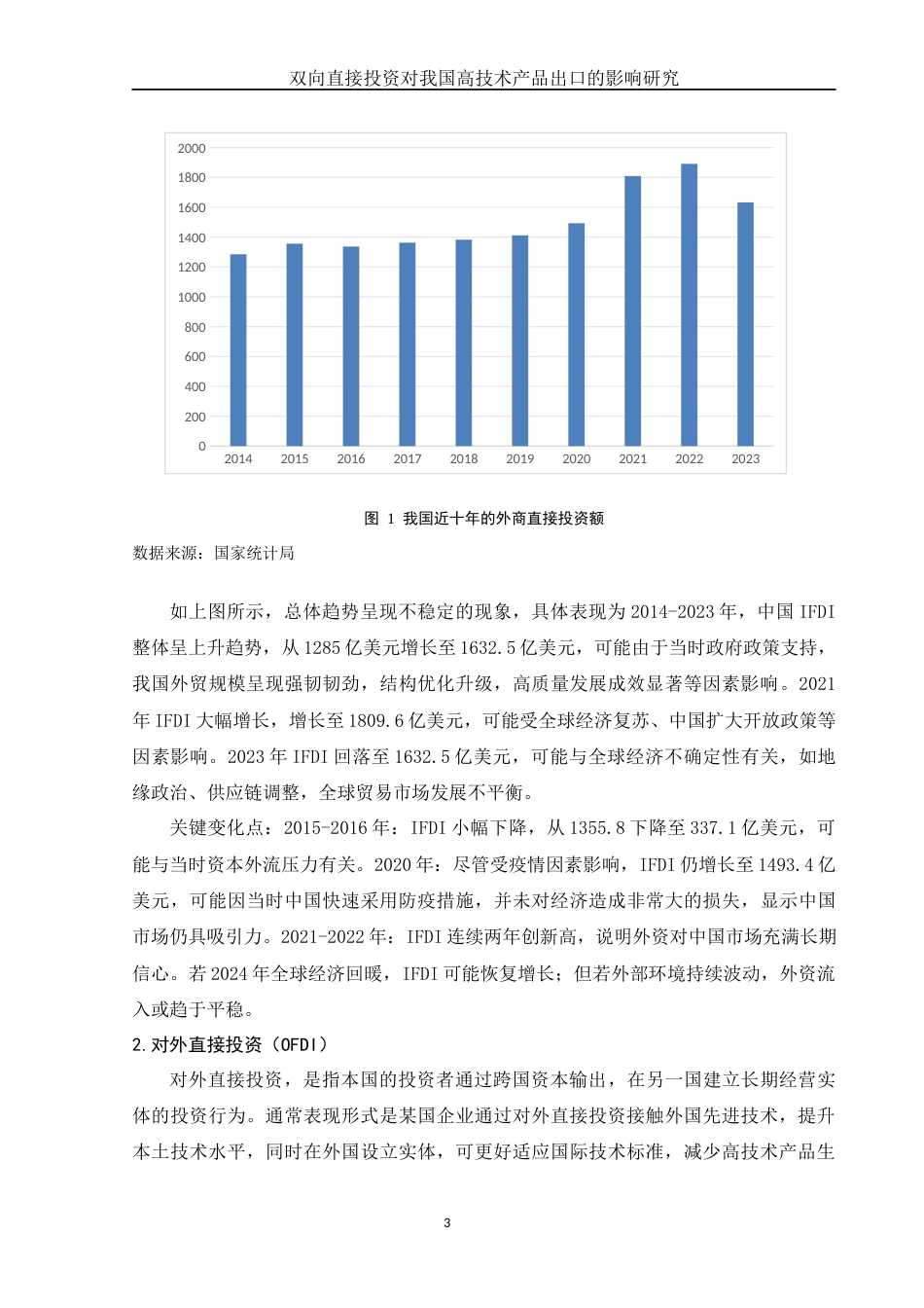 25年WH国际经济与贸易 双向直接投资对我国高技术产品出口的影响研究9.79-AI16.21-约10058字符.docx_第4页