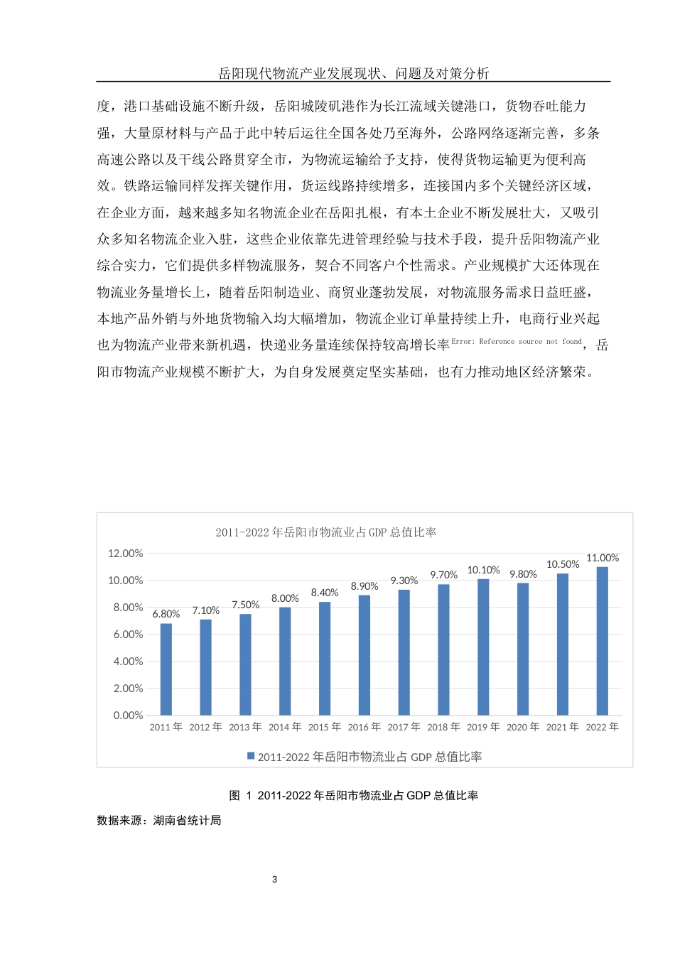 25年WH国际经济与贸易 岳阳现代物流产业发展现状、问题及对策分析1.68-AI0.99-约11688字符.docx_第5页