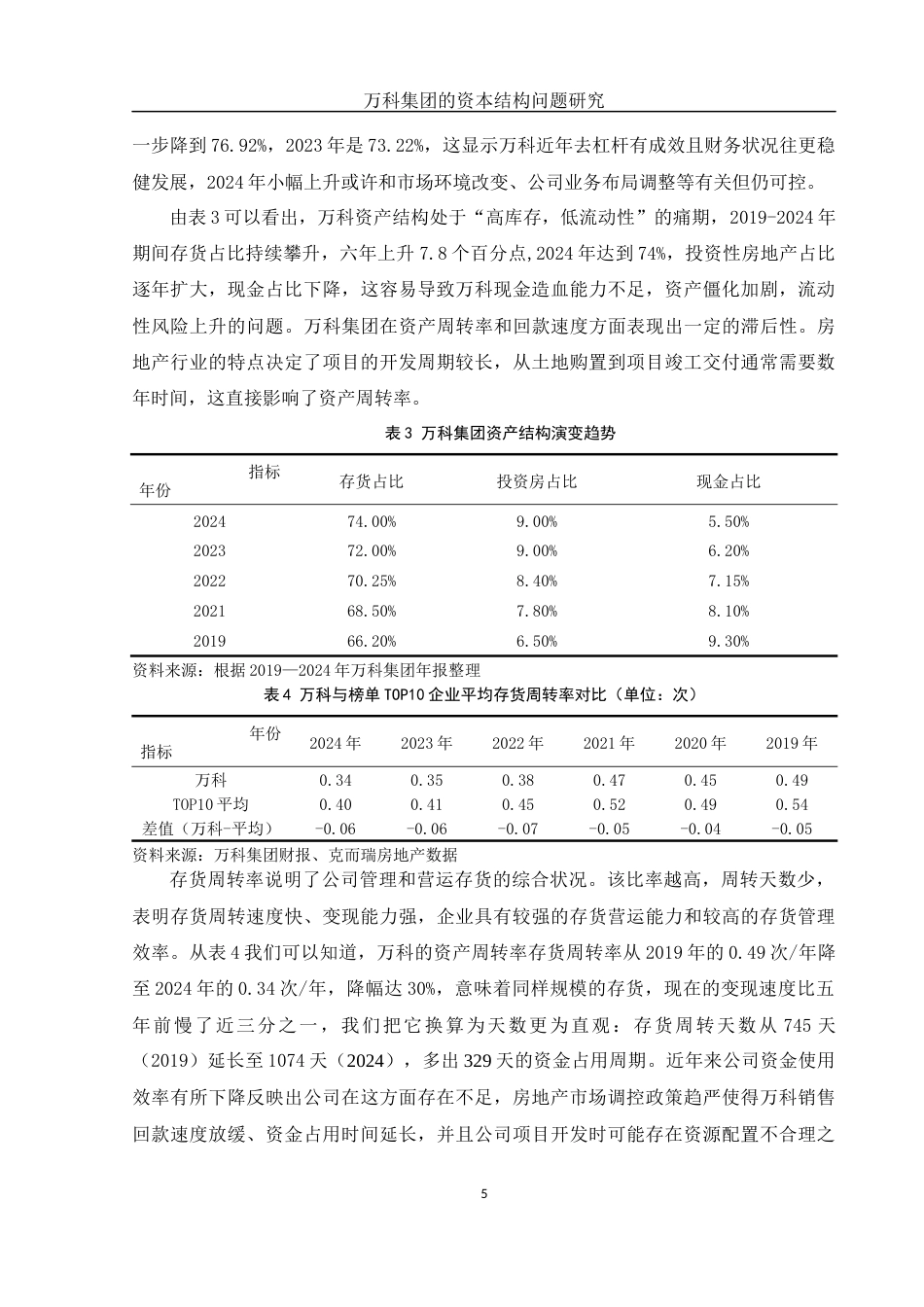 25年WH会计学 万科集团的资本结构问题研究13.77-AI16.39-约11197字符.docx_第6页