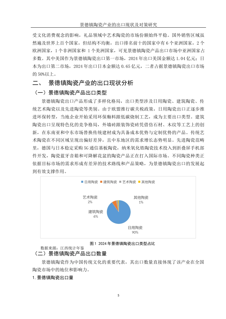 25年WH国际经济与贸易 景德镇陶瓷产业的出口现状及对策研究10.92-AI7.6-约12258字符.docx_第6页