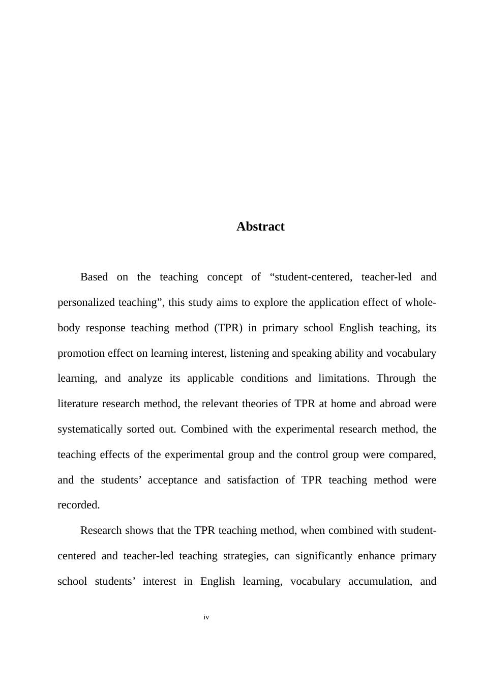 25年WH英语 The Applica gTPR教学法在小学英语教学中的应用与效果评估1.64-AI32.16-约28062字符.docx_第6页