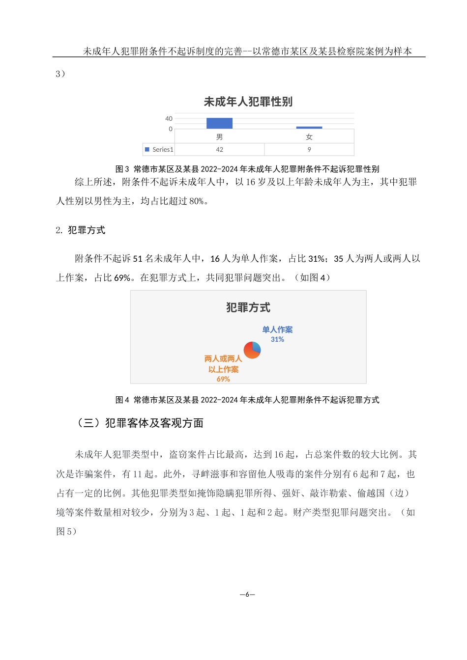 25年WH法学 未成年人犯罪附条件不起诉制度的完善-----以常德市某区及某县检察院案例为样本18.56-AI6.57-约12175字符.docx_第6页