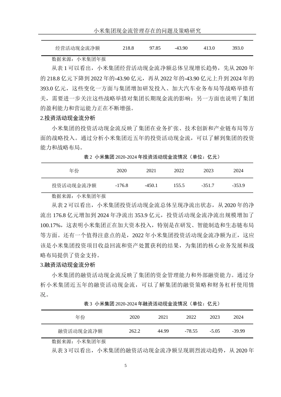 25年WH财务管理 小米集团现金流管理存在的问题及策略研究12.26-AI13.86-约11705字符.docx_第6页