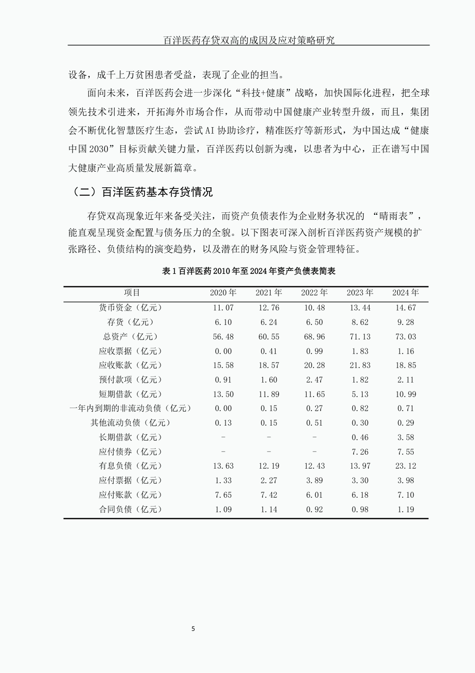 25年WH财务管理 百洋医药存贷双高的成因及应对策略研究9.9-AI17.91-约10297字符.docx_第6页