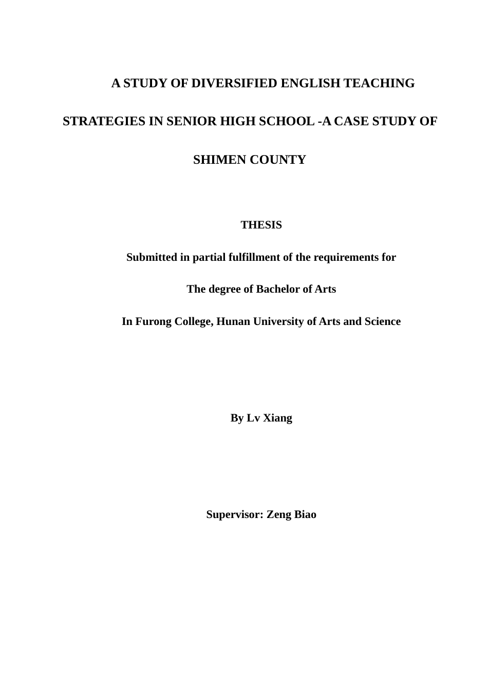 25年WH英语  nior High School -A Case Study of Shimen County高中英语多元化教学策略的研究-以石门县为例4.56-AI30.41-约37104字符.docx_第2页
