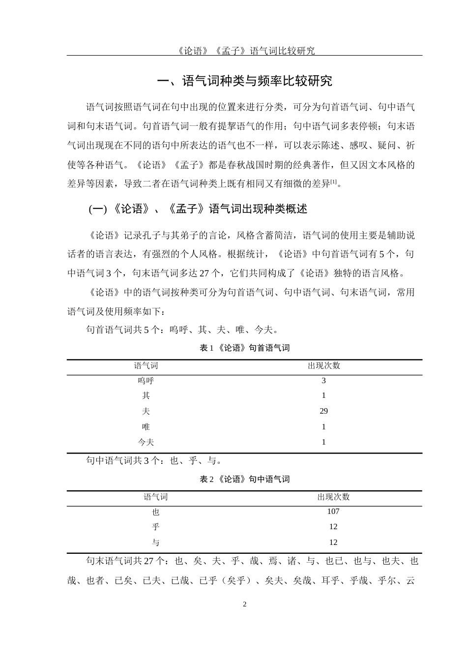 25年WH汉语言文学 《论语》与《孟子》语气词比较研究14.44-AI18.92-约13521字符.docx_第5页