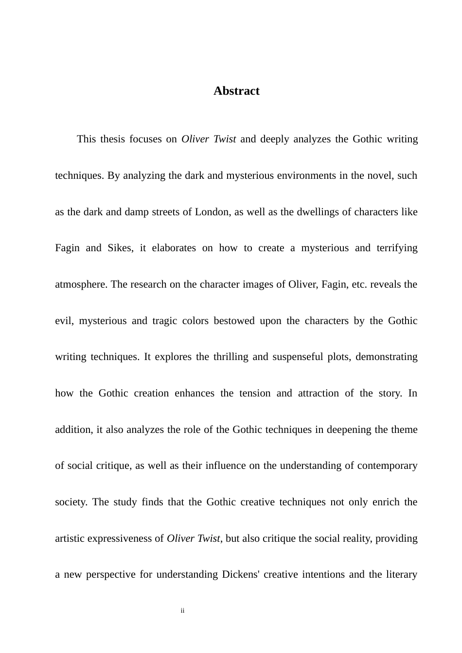 25年WH英语 Analysis of the Gothic  liver Twist《雾都孤儿》中的哥特式创作手法分析0.51-AI39.99-约26266字符.docx_第5页