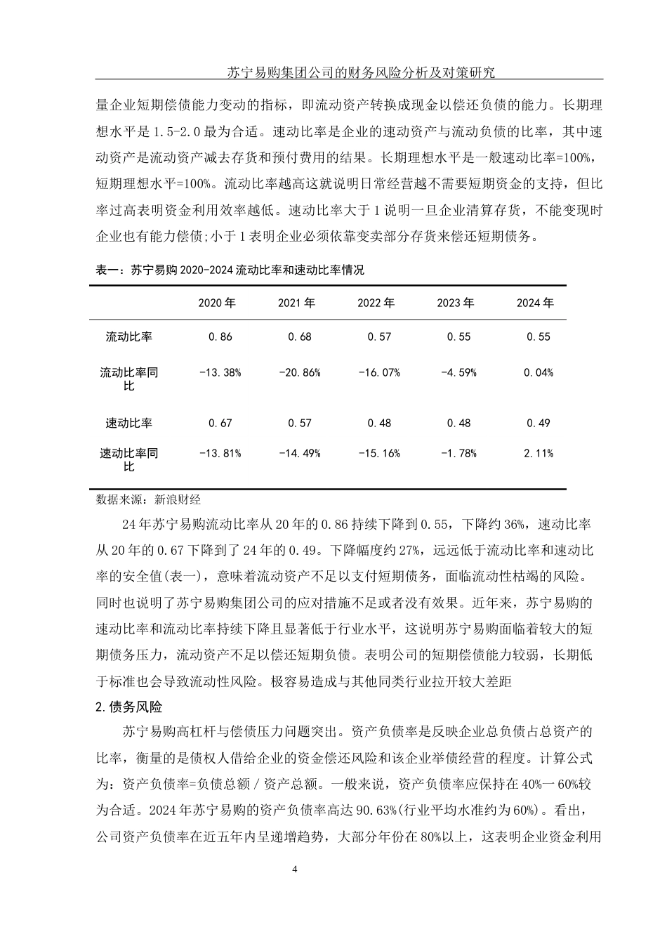 25年WH财务管理 苏宁易购集团公司的财务风险分析与对策研究10.99-AI12.04-约10689字符.docx_第5页